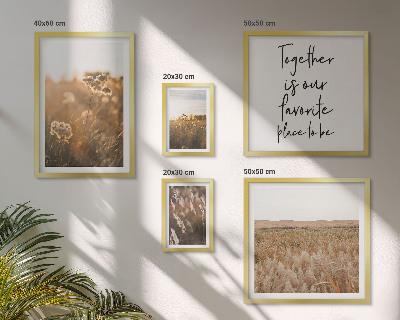 Tableau de décoration murale Paysages naturels fleurs citations