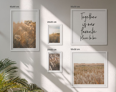 Tableau de décoration murale Paysages naturels fleurs citations