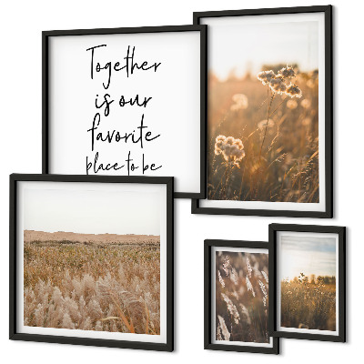 Tableau de décoration murale Paysages naturels fleurs citations