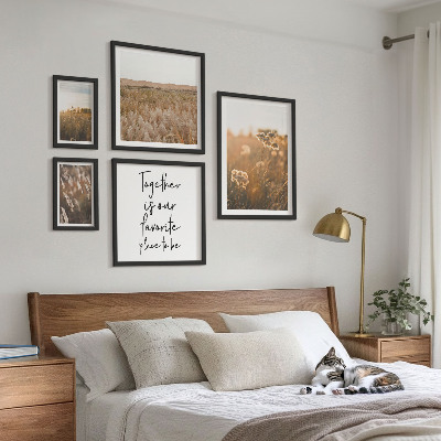 Tableau de décoration murale Paysages naturels fleurs citations