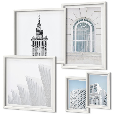 Lot de tableaux encadrés Minimalisme en architecture moderne