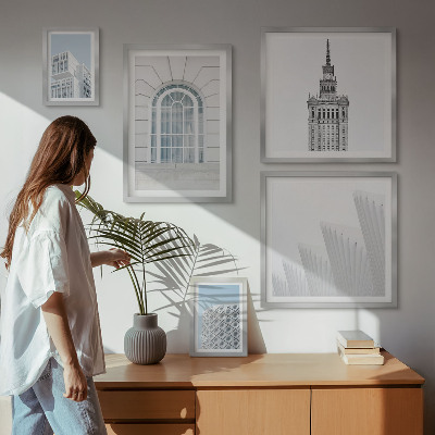 Lot de tableaux encadrés Minimalisme en architecture moderne