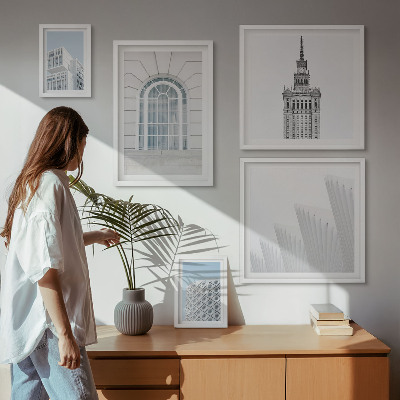 Lot de tableaux encadrés Minimalisme en architecture moderne
