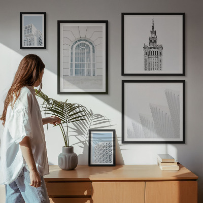 Lot de tableaux encadrés Minimalisme en architecture moderne