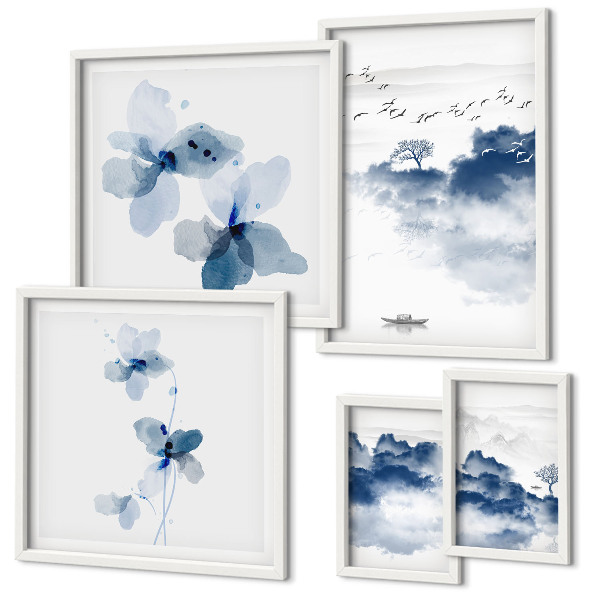 Tableau de décoration murale Paysages fleurs eau paix