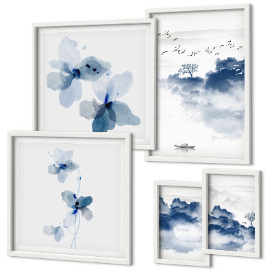 Tableau de décoration murale Paysages fleurs eau paix