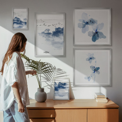 Tableau de décoration murale Paysages fleurs eau paix