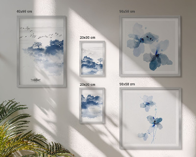Tableau de décoration murale Paysages fleurs eau paix
