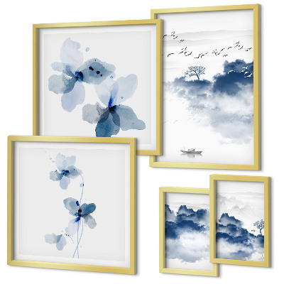 Tableau de décoration murale Paysages fleurs eau paix