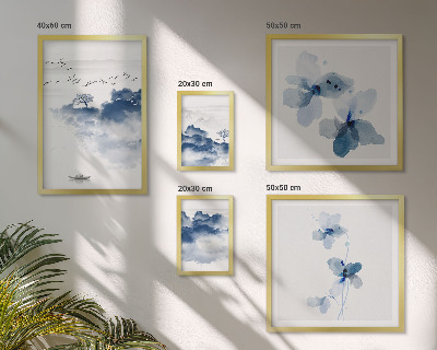 Tableau de décoration murale Paysages fleurs eau paix