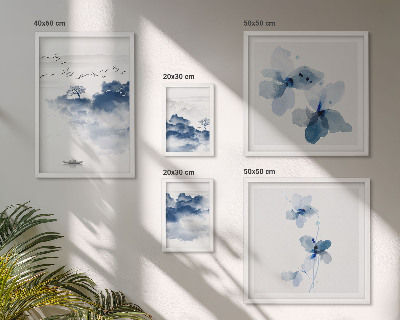 Tableau de décoration murale Paysages fleurs eau paix