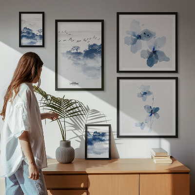 Tableau de décoration murale Paysages fleurs eau paix