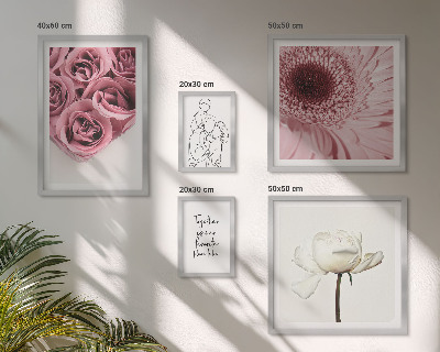 Ensemble de 5 tableaux Inspirations florales bohèmes