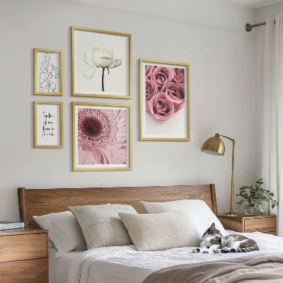 Ensemble de 5 tableaux Inspirations florales bohèmes