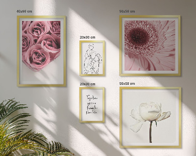 Ensemble de 5 tableaux Inspirations florales bohèmes