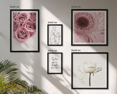 Ensemble de 5 tableaux Inspirations florales bohèmes