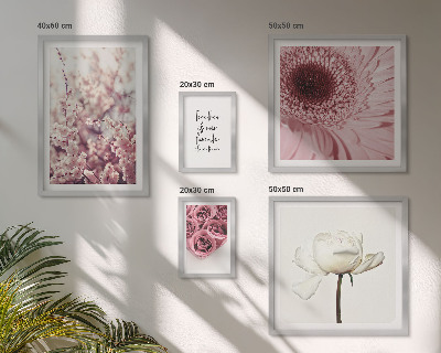 Tableau de décoration murale Accents floraux romantiques
