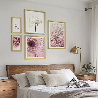 Tableau de décoration murale Accents floraux romantiques