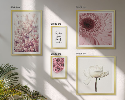 Tableau de décoration murale Accents floraux romantiques
