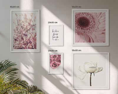 Tableau de décoration murale Accents floraux romantiques