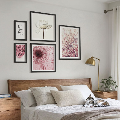 Tableau de décoration murale Accents floraux romantiques