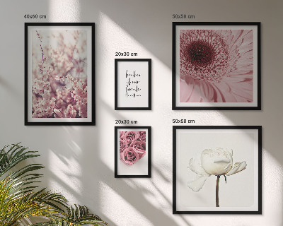 Tableau de décoration murale Accents floraux romantiques