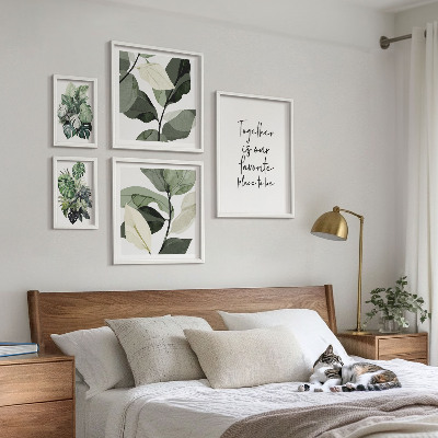 Lot de tableaux encadrés Inspirations végétales modernes
