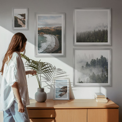 Tableau de décoration murale Paysages côtiers, forêts de montagne