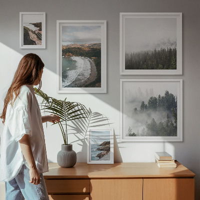 Tableau de décoration murale Paysages côtiers, forêts de montagne