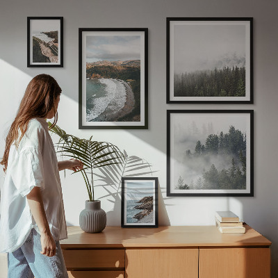 Tableau de décoration murale Paysages côtiers, forêts de montagne