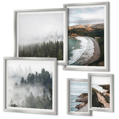 Tableau de décoration murale Paysages côtiers, forêts de montagne