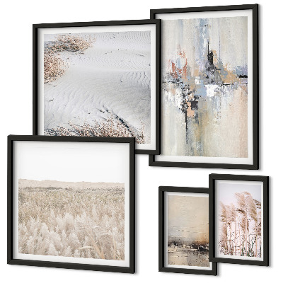 Ensemble de 5 tableaux Décorations élégantes, nature, minimalisme