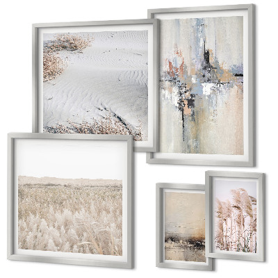 Ensemble de 5 tableaux Décorations élégantes, nature, minimalisme