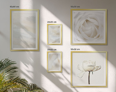 Lot de tableaux encadrés Inspirations florales blanches