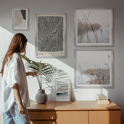 Lot de tableaux encadrés Art minimaliste de la nature