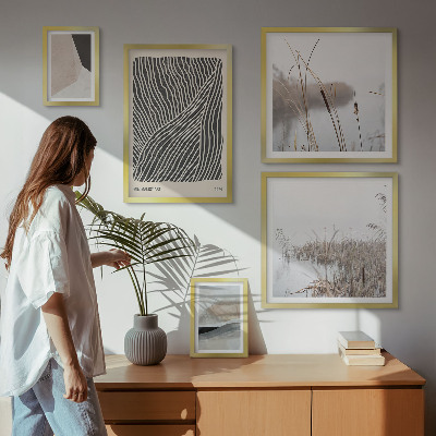 Lot de tableaux encadrés Art minimaliste de la nature
