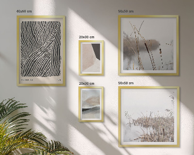 Lot de tableaux encadrés Art minimaliste de la nature