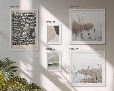 Lot de tableaux encadrés Art minimaliste de la nature