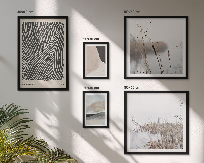 Lot de tableaux encadrés Art minimaliste de la nature