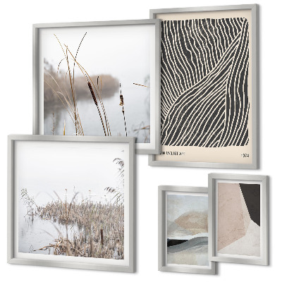 Lot de tableaux encadrés Art minimaliste de la nature