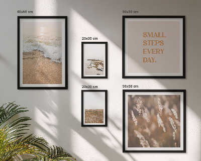Lot de tableaux encadrés Citations sur les paysages marins et la vie