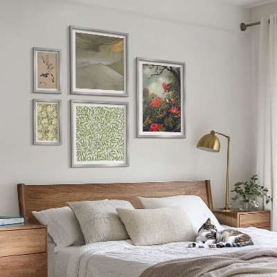 Tableau de décoration murale Fleurs, oiseaux, motifs naturels