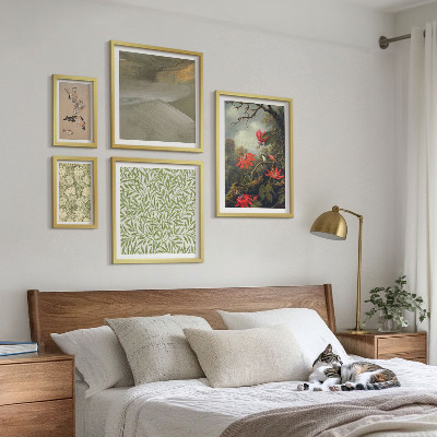 Tableau de décoration murale Fleurs, oiseaux, motifs naturels