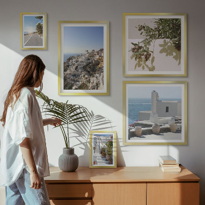 Lot de tableaux encadrés Vues pittoresques de Santorin