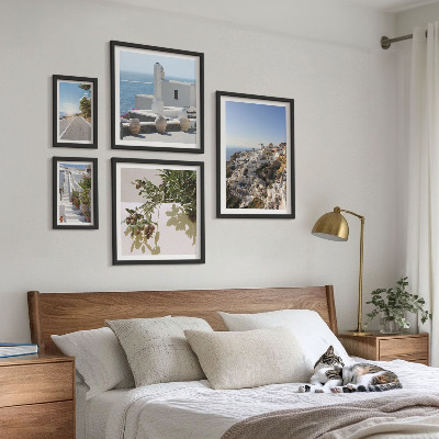 Lot de tableaux encadrés Vues pittoresques de Santorin