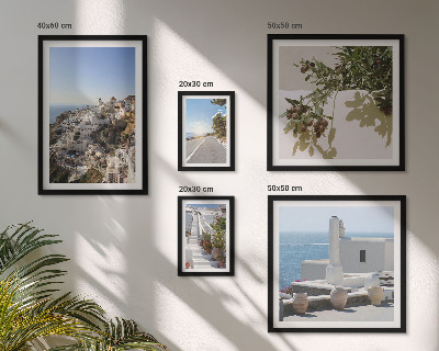 Lot de tableaux encadrés Vues pittoresques de Santorin