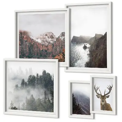 Tableau de décoration murale représentant des paysages fauniques
