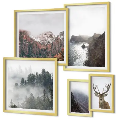 Tableau de décoration murale représentant des paysages fauniques
