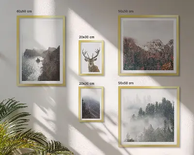 Tableau de décoration murale représentant des paysages fauniques