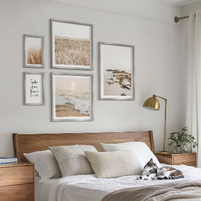 Lot de tableaux encadrés Les paysages naturels des plages